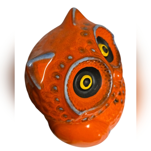 vintage ceramic owl cookie jar from Anthropologie - Picture 2 of 11